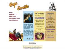 Tablet Screenshot of cafeseville.com